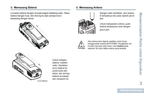 MOTOTRBO XiR P6600 Portabel Tanpa Layer Pandual Pengguna