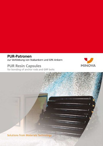 PUR-Patronen PUR Resin Capsules - Minova-ct