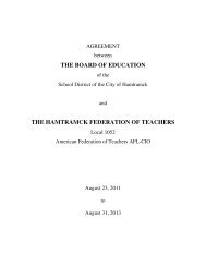 Teacher Contract - Hamtramck Public Schools