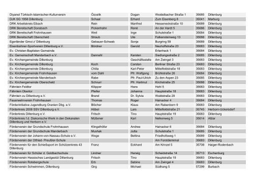 Liste im PDF-Format