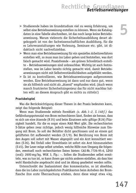 Betriebsanweisungen und Unterweisungen nach ... - BuFaTa Chemie