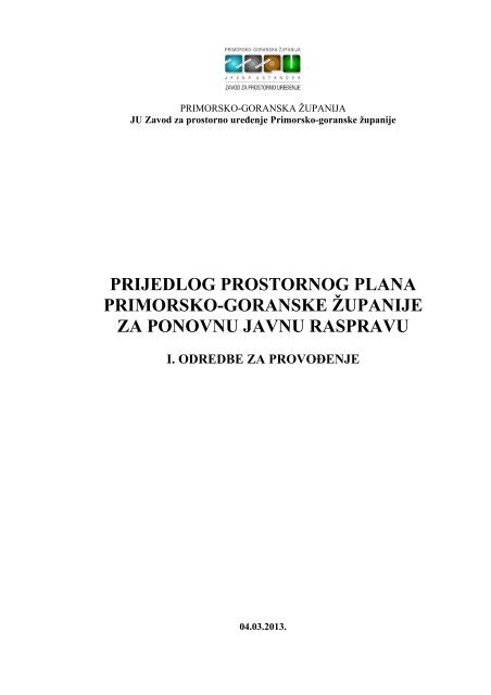 tekstualni dio - zavod pgz - Primorsko-goranska Å¾upanija