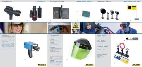 Spezialprodukte Laserschutz Special products for laser safety - AMS ...