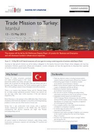 Trade Mission to Turkey - London Chamber of Commerce and Industry