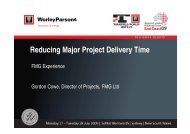 Reducing Major Project Delivery Time - Transfield Worley