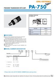 Pressure transducer with amp. PA-750