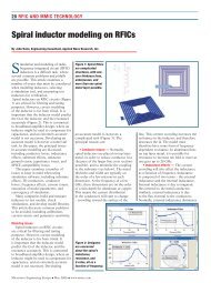 Spiral inductor modeling on RFICs