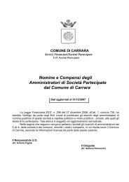 Nomine e Compensi degli Amministratori di SocietÃ  Partecipate dal ...