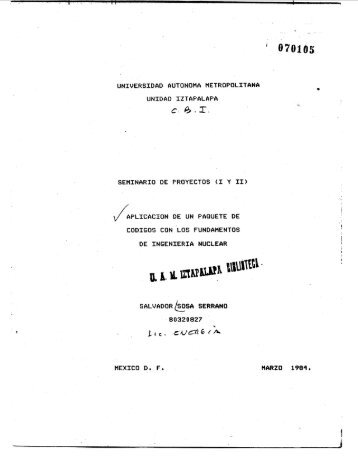 tesis_uam/Codigos para el manejo de un reactor ... - cedip