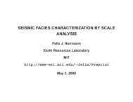 SEISMIC FACIES CHARACTERIZATION BY SCALE ANALYSIS