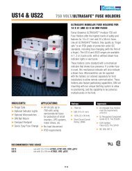 US14 & US22 - Ferraz Shawmut Fuses