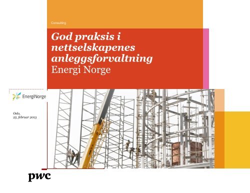 Energi Norge God praksis i nettselskapenes anleggsforvaltning
