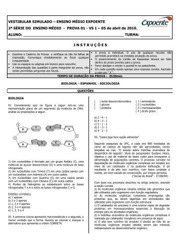 Prova - 2Âª sÃ©rie - Escola Interativa