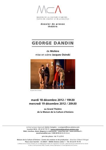 GEORGE DANDIN - Maison de la Culture d'Amiens