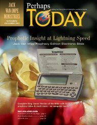 Prophetic Insight at Lightning Speed - Jack Van Impe Ministries