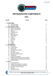 REFRIGERATION COMPONENTS - MACS