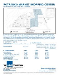 POTRANCO MARKET SHOPPING CENTER - The Retail Connection