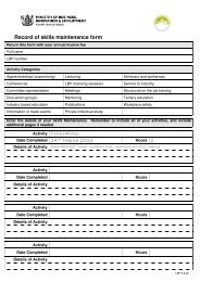 Record of skills maintenance form - Business.govt.nz