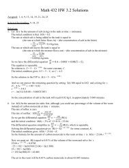 Math 432 HW 3.2 Solutions - Frostburg