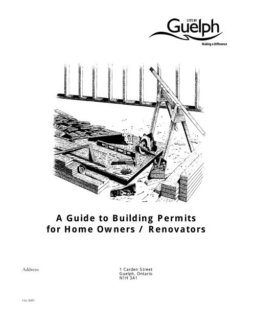 Residential Homeowners Guide to Building Permits - City of Guelph