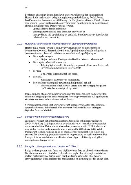 Rapport RJ 2011:01 - Statens Haverikommission