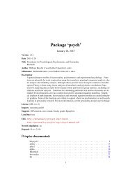Package 'psych' - The Personality Project