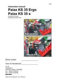 Palax KS35 Ergo/S Manual - Hakmet