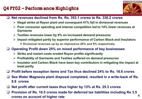 IRIL Cover Sheet Results FY02 .XLS - Aditya Birla Nuvo, Ltd