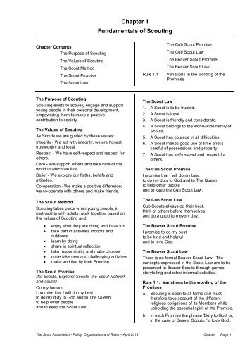 Chapter 1: Fundamentals - The Scout Association