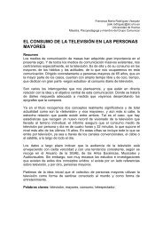 el consumo de la televisiÃ³n en las personas mayores - Gabinete de ...