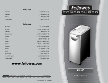 SB-95C Manual-2005 - Fellowes