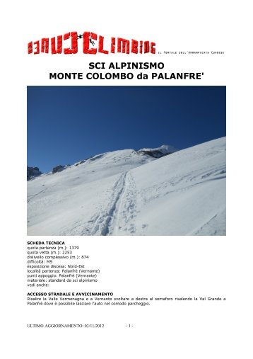 Monte Colombo - Cuneoclimbing