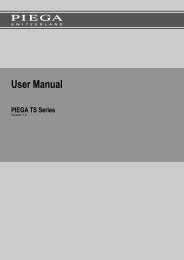 User Manual - Piega SA