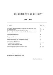 ORIENTIERUNGSSCHRIFT N r . 125 - Wyssachen