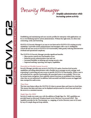 Download Data Sheet - Glovia International, Inc.