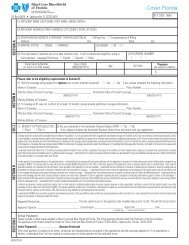 Cover Florida Application - Florida Blue