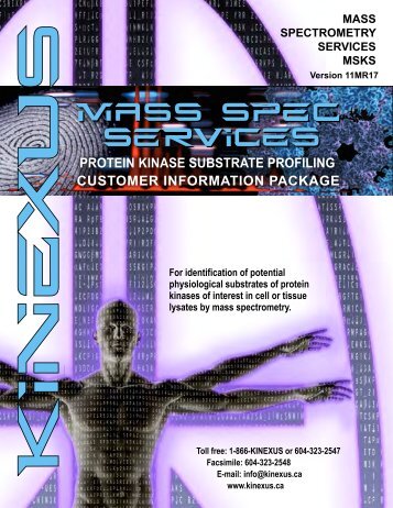 (MSKS) Services Customer Information Package - Kinexus ...