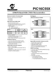 PIC16C55X, EPROM-Based 8-Bit CMOS MCU Data Sheet