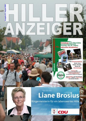 Was ist los in Hille - Hiller Anzeiger