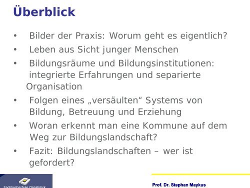 Maykus Kommunale Bildungslandschaften ... - Lerntherapie