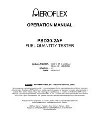 PSD30-2AF Fuel Quantity Tester - Aeroflex