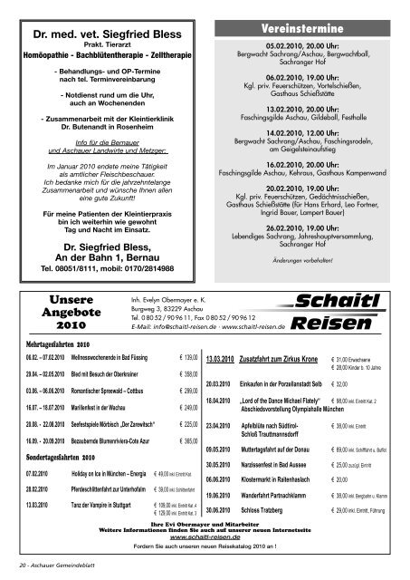 Gemeinde-Blatt - Gewerbeverein Aschau