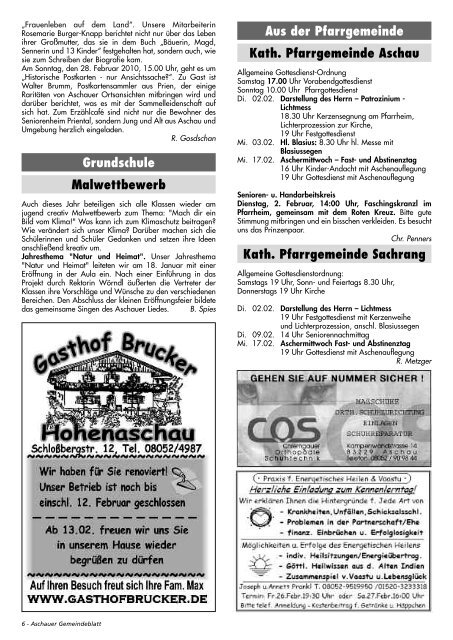 Gemeinde-Blatt - Gewerbeverein Aschau