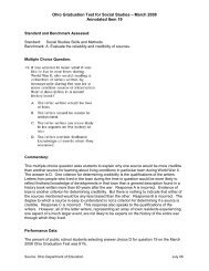 Ohio Graduation Test for Social Studies â March 2008 Annotated ...