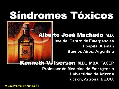 S Ã­ ndromes T Ã³ xicos - Reeme.arizona.edu