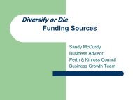 Sandy McCurdy Finance Presentation - Perth College