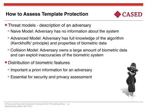 Biometric Template Protection - NIST Visual Image Processing Group