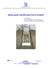 Regulador de caudal controlado por flotador tipo SWDS - Hidrostank