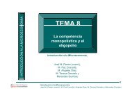 TEMA 8. La competencia monopolÃ­stica y el oligopolio