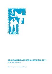 AÃ°alnÃ¡mskrÃ¡ framhaldsskÃ³la 2011 : almennur hluti